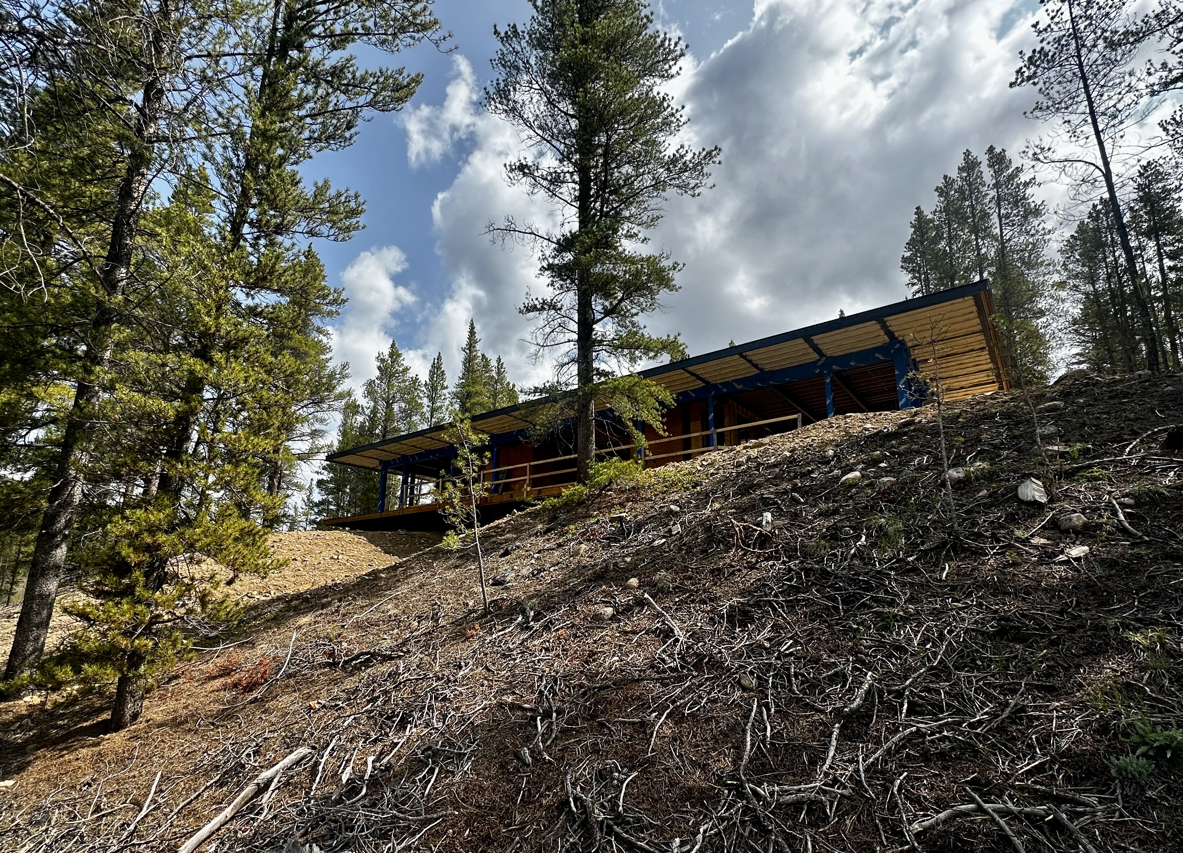 The Bridge Residence under construction in Leadville Colorado