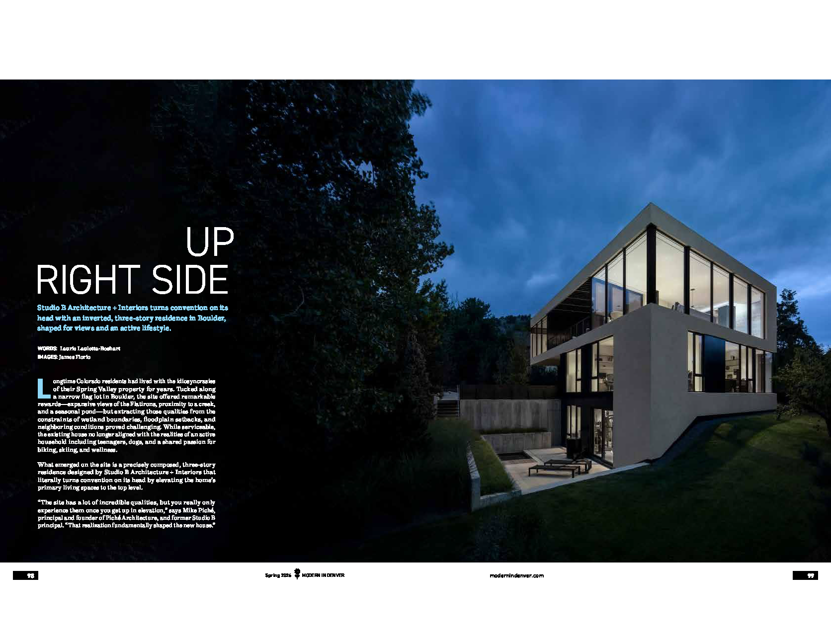 Spring Valley Featured in Modern In Denver