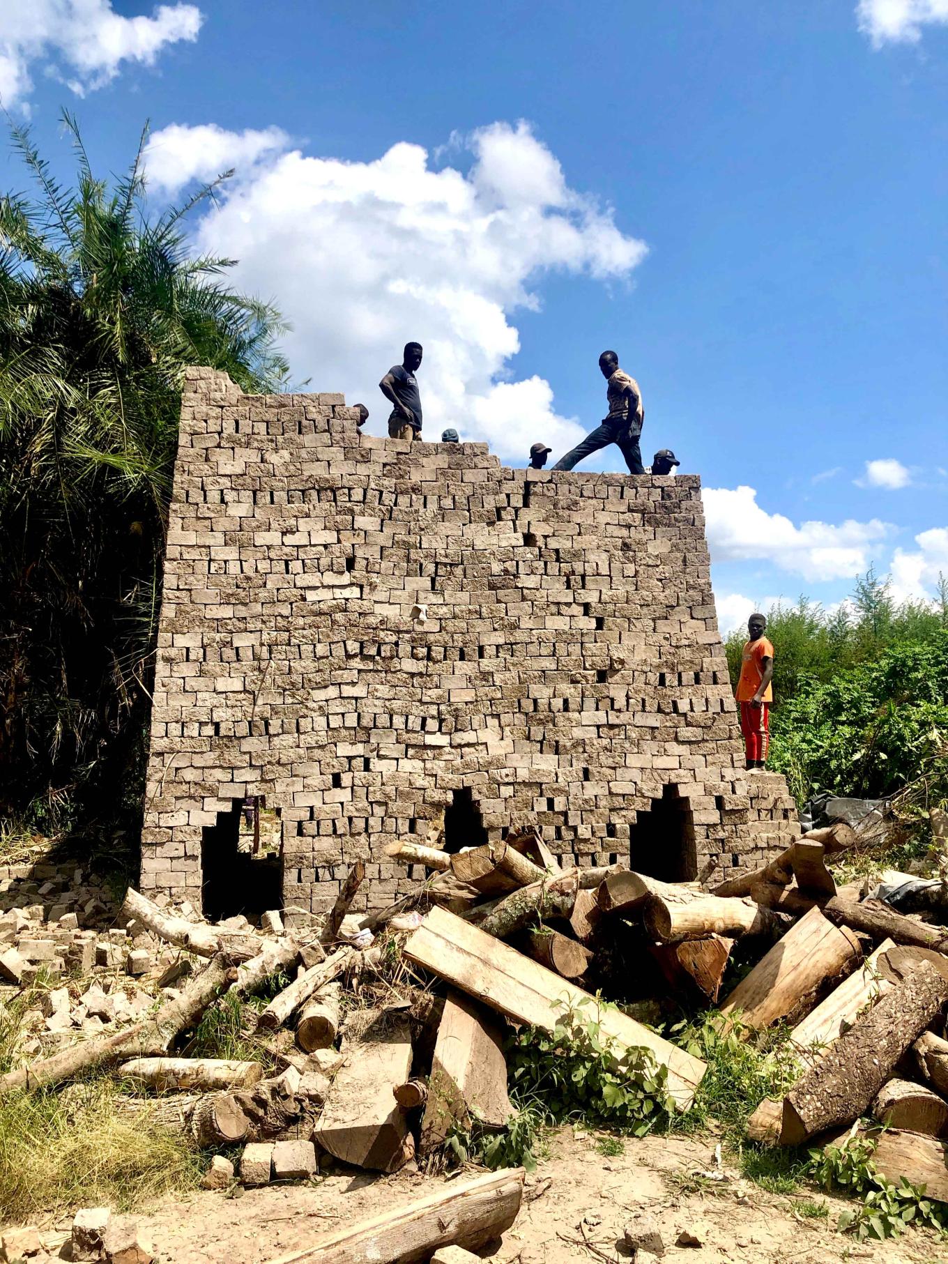 brick construction action in africa studio b news